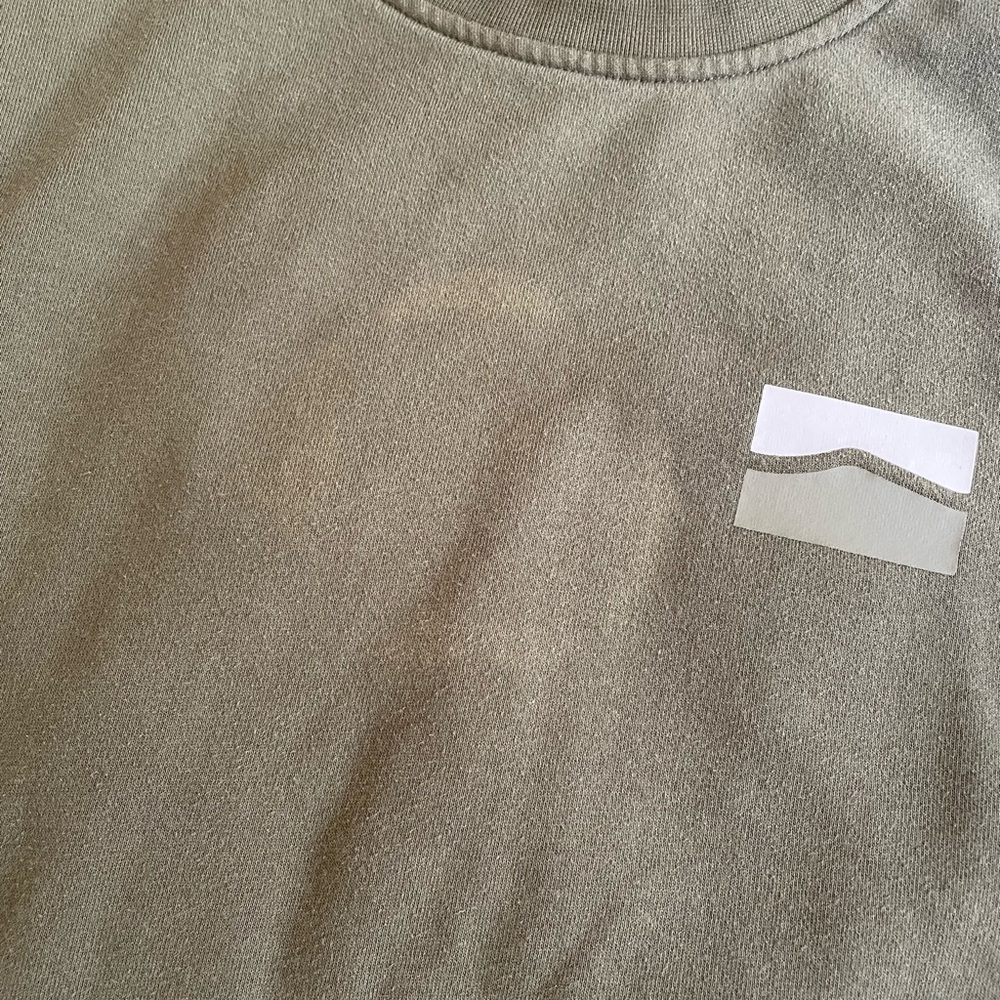 Vans skateboard off the wall fleece crewneck sweatshirt slim XXL olive - Picture 2 of 4